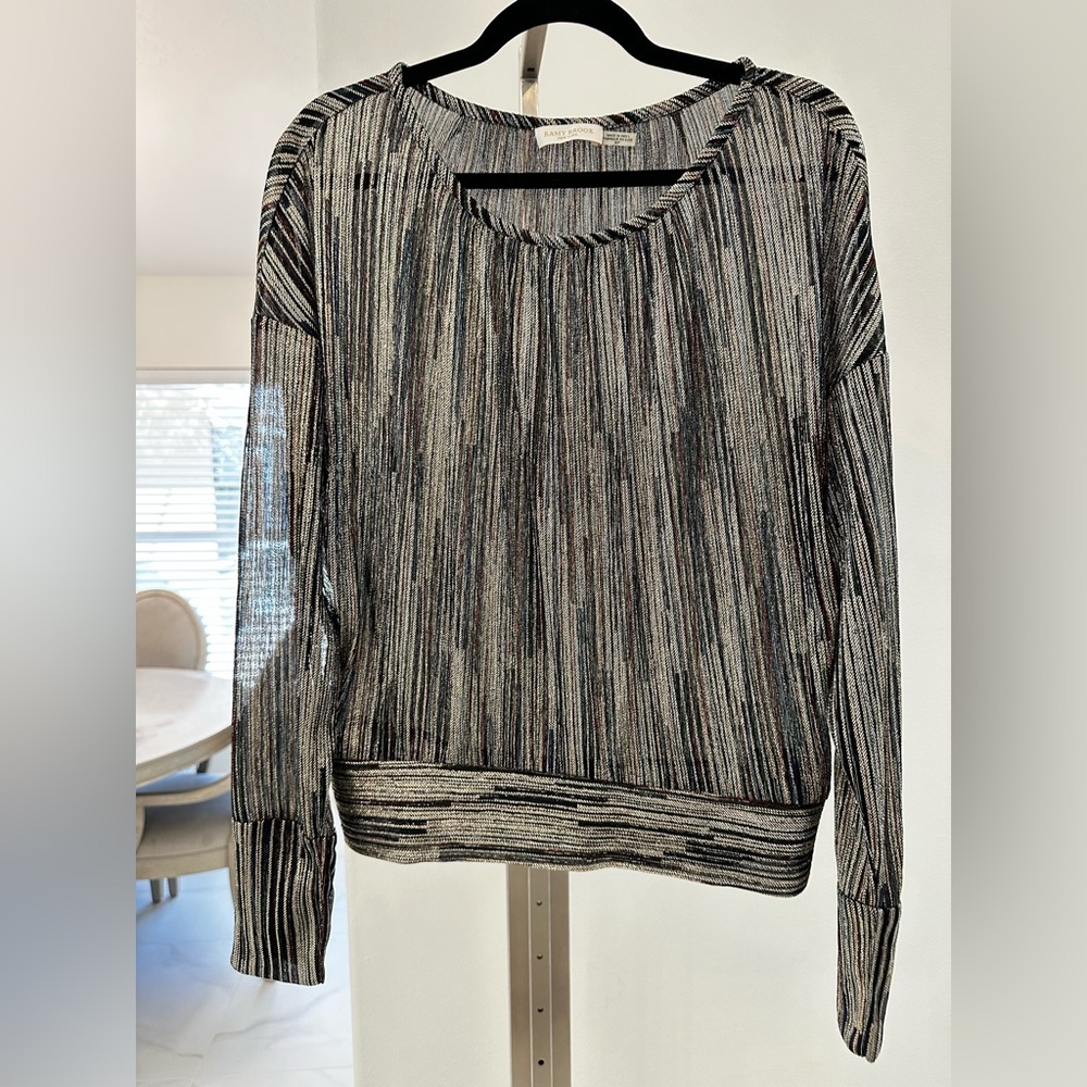 Ramy Brook Dori Metallic Striped Women's Top - Picture 7 of 11